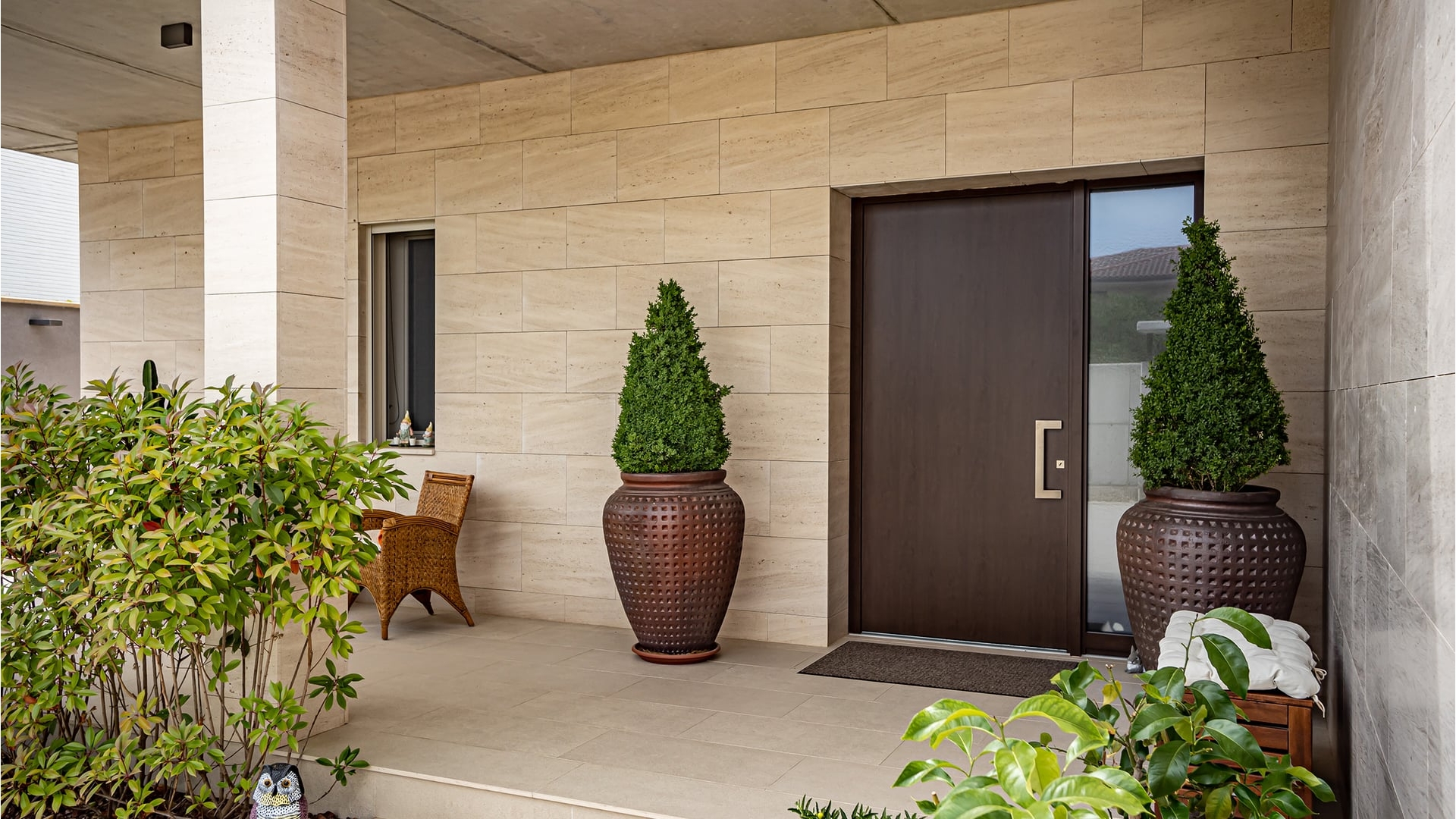 Porte d'entrée alu PVC Linconyl
