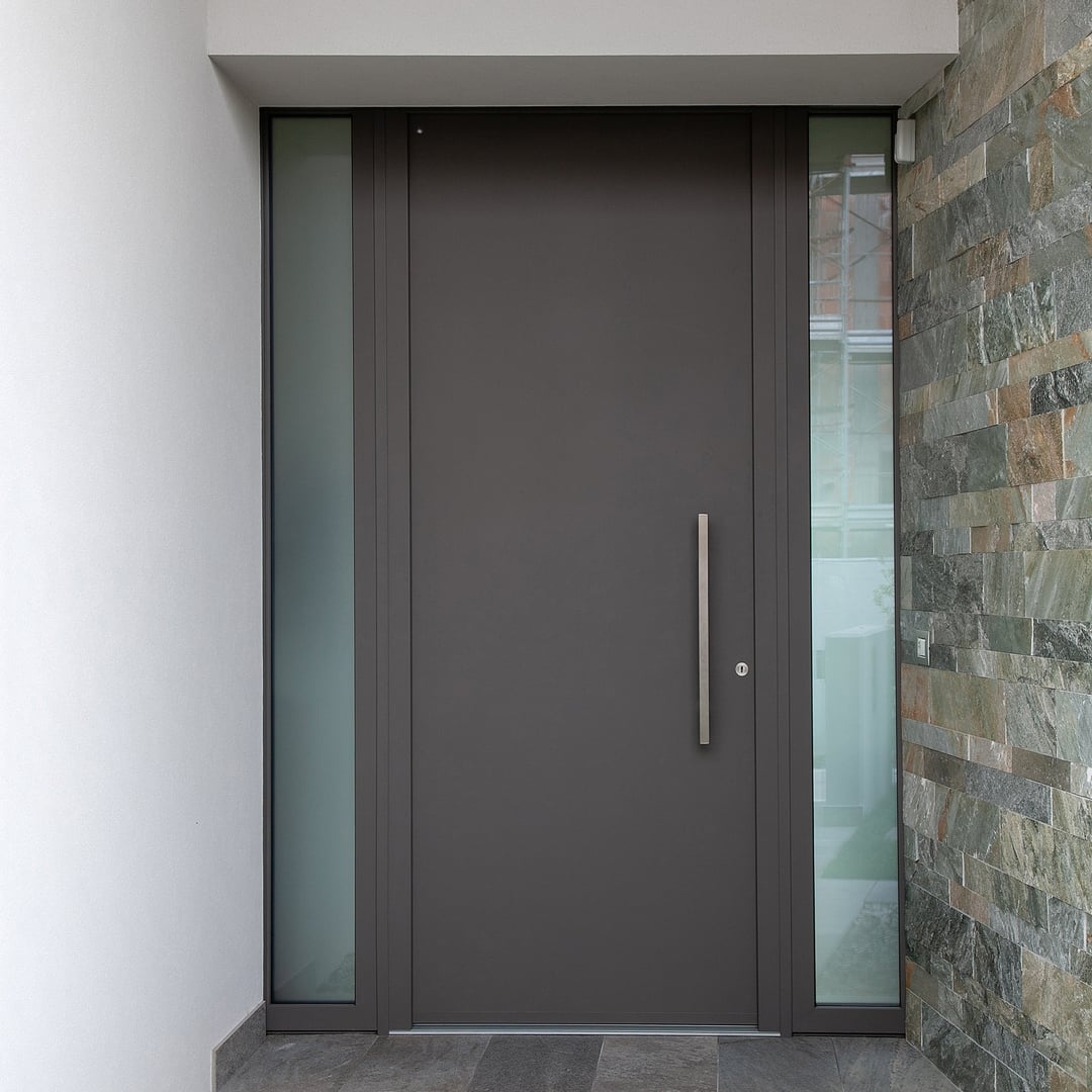 Porte d'entrée alu PVC Linconyl