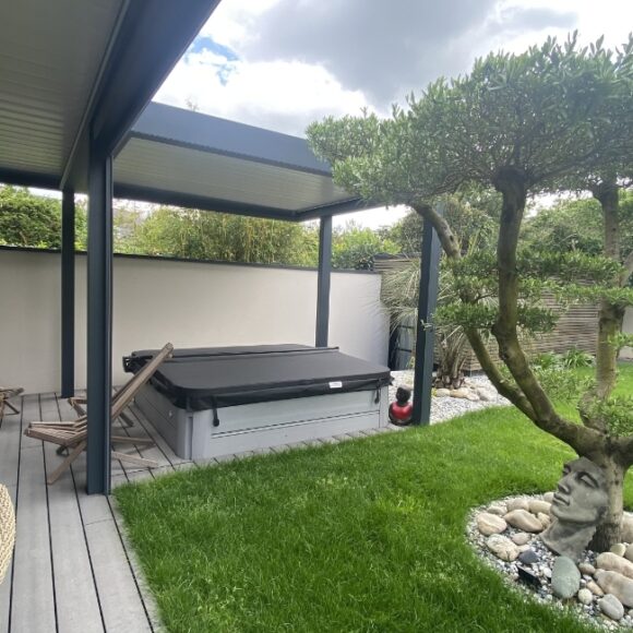 Réalisation Stores Nantais double pergola